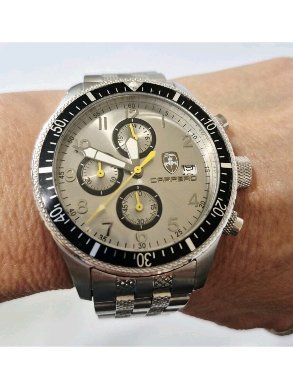 Torino Carrero Laser Graph Chronograph (Model CS17733SV) Silver